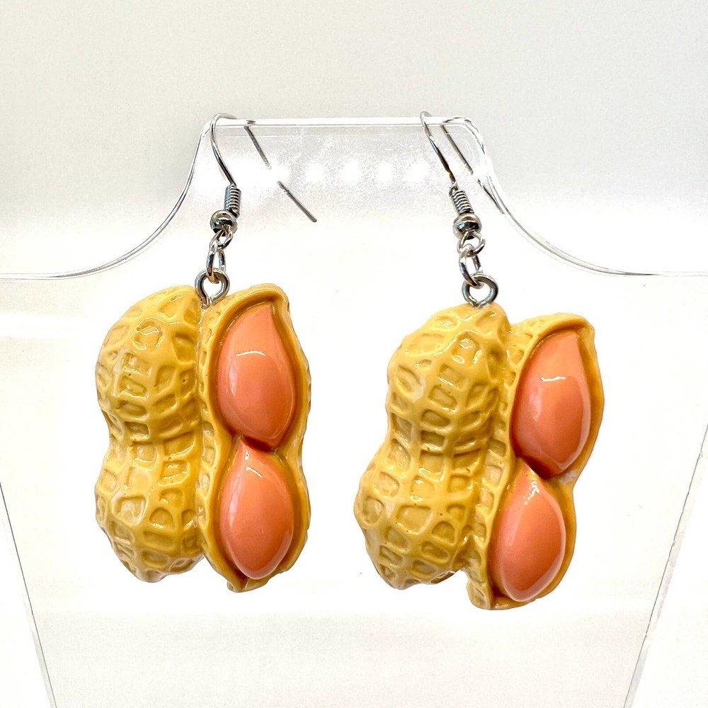 Peanut Earrings - Circus Earrings - Carnival Earrings - State Fair Accessories